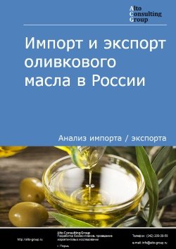 Импорт и экспорт оливкового масла в России в 2020-2024 гг.