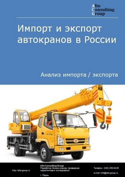 Импорт и экспорт автокранов в России в 2020-2024 гг.