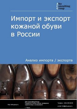 Импорт и экспорт кожаной обуви в России в 2020-2024 гг.
