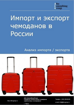 Импорт и экспорт чемоданов в России в 2023 г.