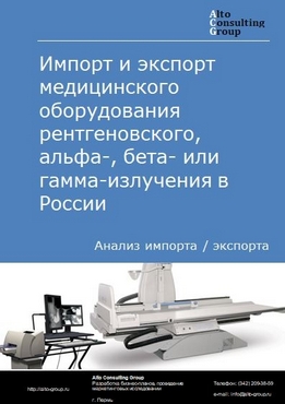 Импорт и экспорт медицинского оборудования рентгеновского, альфа-, бета- или гамма-излучения в России в 2020-2024 гг.