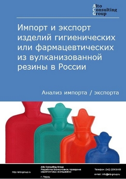 Импорт и экспорт изделий гигиенических или фармацевтических из вулканизованной резины в России в 2020-2024 гг.