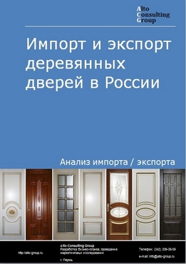 Импорт и экспорт деревянных дверей в России в 2020-2024 гг.