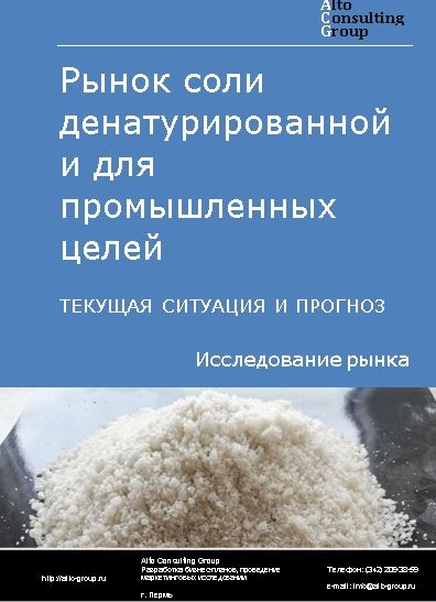 Рынок соли денатурированной и для промышленных целей в России. Текущая ситуация и прогноз 2024-2028 гг.