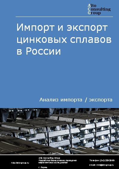 Импорт и экспорт цинковых сплавов в России в 2020-2024 гг.