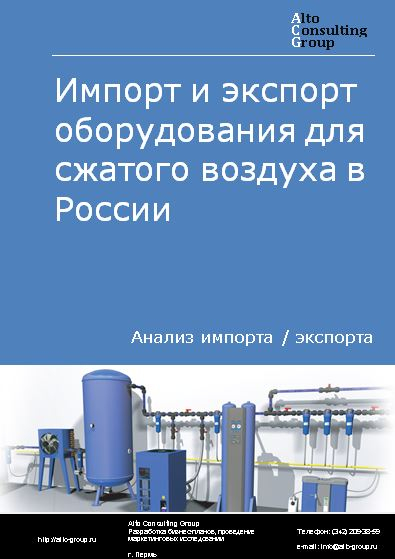 Импорт и экспорт оборудования для сжатого воздуха в России в 2020-2024 гг.