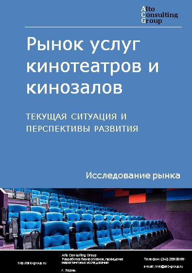 Рынок услуг кинотеатров и кинозалов в России. Текущая ситуация и перспективы развития