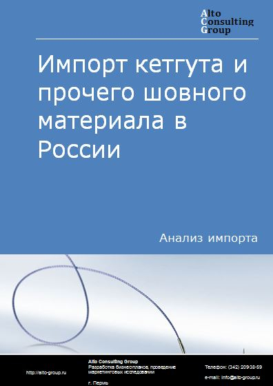 Импорт кетгута и прочего шовного материала в России в 2020-2024 гг.