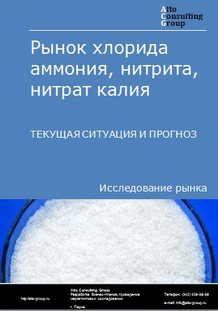 Рынок хлорида аммония, нитрита, нитрат калия в России. Текущая ситуация и прогноз 2024-2028 гг.