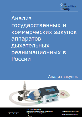 Анализ государственных и коммерческих закупок аппаратов дыхательных реанимационных в России в 2023 г.