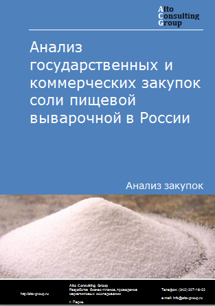 Анализ государственных и коммерческих закупок соли пищевой выварочной в России в 2023 г.