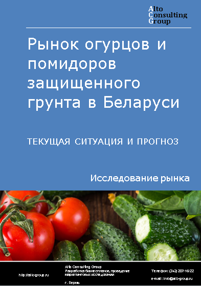 Рынок огурцов и помидоров защищенного грунта в Беларуси. Текущая ситуация и прогноз 2024-2028 гг.