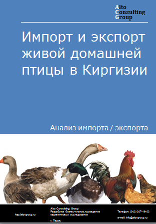 Импорт и экспорт живой домашней птицы в Киргизии в 2019-2023 гг.
