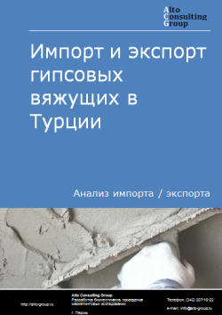 Анализ импорта и экспорта гипсовых вяжущих в Турции в 2020-2024 гг.