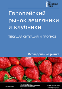 Обложка отчета: Анализ рынка земляники и клубники в странах Европы. Текущая ситуация и прогноз 2025-2029 гг.