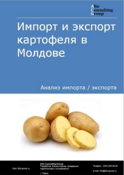 Обложка исследования: Анализ импорта и экспорта картофеля в Молдове в 2019-2023 гг.