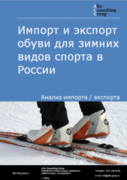 Импорт и экспорт обуви для зимних видов спорта в России в 2020-2024 гг.