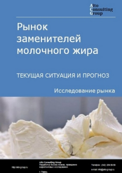 Обложка исследования: Анализ рынка заменителей молочного жира в РФ. Текущая ситуация и прогноз 2024-2028 гг.