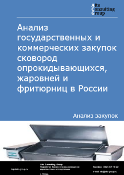 Анализ государственных и коммерческих закупок сковород опрокидывающихся, жаровней и фритюрниц в России в 2024 г.