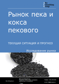 Обложка исследования: Анализ рынка пека и кокса пекового в России. Текущая ситуация и прогноз 2024-2028 гг.