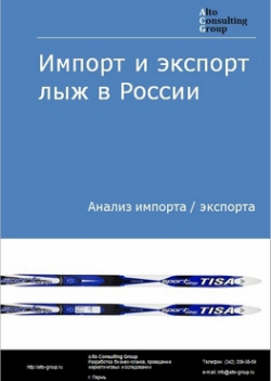 Импорт и экспорт лыж в России в 2020-2024 гг.