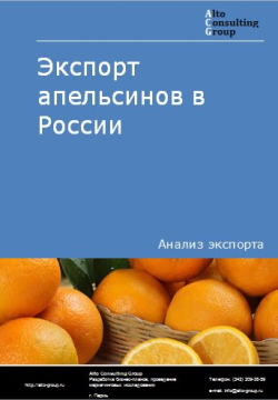 Экспорт апельсинов в России в 2020-2024 гг.