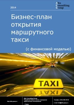 Бизнес-план открытия маршрутного такси (с финансовой моделью)
