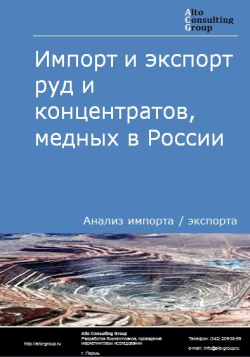 Обложка Анализ импорта и экспорта руд и концентратов медных в России в 2020-2024 гг.