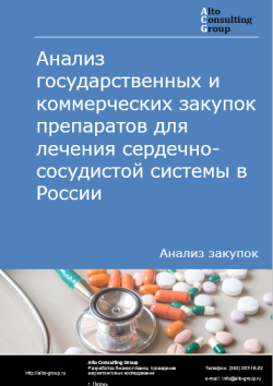 Обложка исследования: Анализ закупок препаратов для лечения сердечно-сосудистой системы в России в 2024 г.