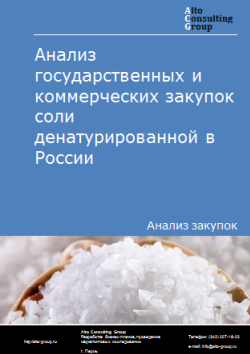 Анализ государственных и коммерческих закупок соли денатурированной в России в 2023 г.