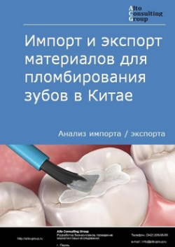 Обложка исследования: Анализ импорта и экспорта материалов для пломбирования зубов в Китае в 2019-2023 гг.