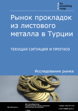 Обложка исследования: Анализ рынка прокладок из листового металла в Турции. Текущая ситуация и прогноз 2025-2029 гг.