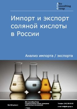 Импорт и экспорт соляной кислоты в России в 2020-2024 гг.