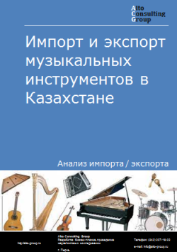 Импорт и экспорт музыкальных инструментов в Казахстане в 2019-2023 гг.