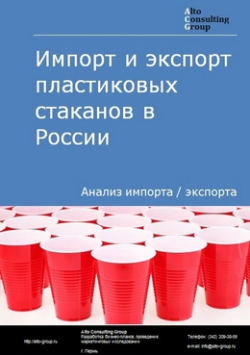 Импорт и экспорт пластиковых стаканов в России в 2020-2024 гг.