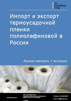 Импорт и экспорт термоусадочной пленки полиолефиновой в России в 2020-2024 гг.