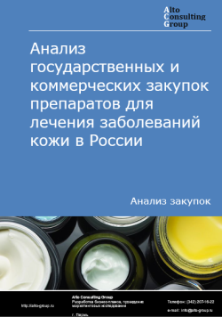 Обложка исследования: Анализ закупок препаратов для лечения заболеваний кожи в России в 2024 г.