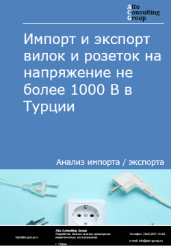 Импорт и экспорт вилок и розеток на напряжение не более 1000 В в Турции в 2020-2024 гг.