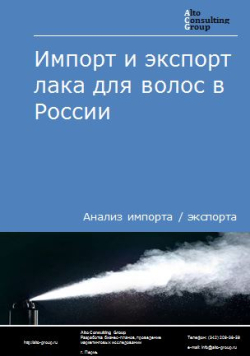 Импорт и экспорт лака для волос в России в 2020-2024 гг.