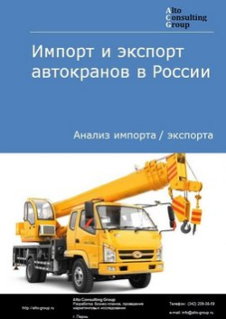 Импорт и экспорт автокранов в России в 2018 г.