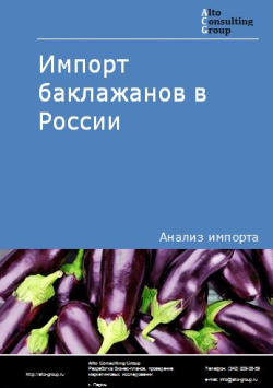 Импорт баклажанов в России в 2020-2024 гг.