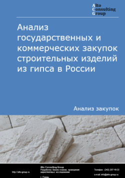 Анализ государственных и коммерческих закупок строительных изделий из гипса в России в 2024 г.