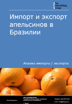 Импорт и экспорт апельсинов в Бразилии в 2020-2024 гг.