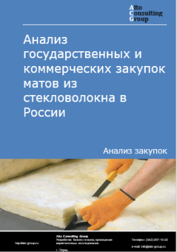 Обложка исследования: Анализ закупок матов из стекловолокна в России в 2024 г.