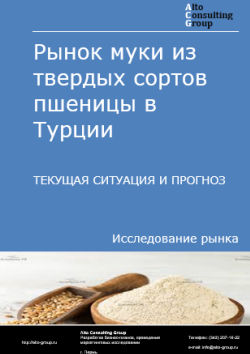 Обложка отчета: Анализ рынка муки из твердых сортов пшеницы в Турции. Текущая ситуация и прогноз 2025-2029 гг.