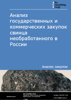 Обложка отчета: Анализ закупок свинца необработанного в России в 2025 г.