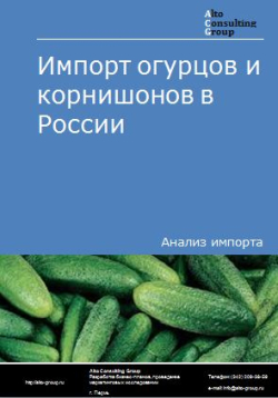 Обложка исследования: Анализ импорта огурцов и корнишонов в России в 2020-2024 гг.