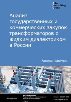 Обложка исследования: Анализ закупок трансформаторов с жидким диэлектриком в России в 2023 г.