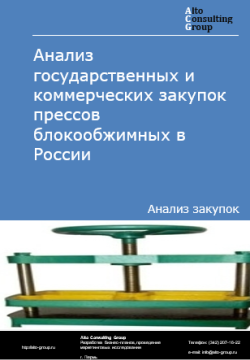 Обложка исследования: Анализ закупок прессов блокообжимных в России в 2024 г.