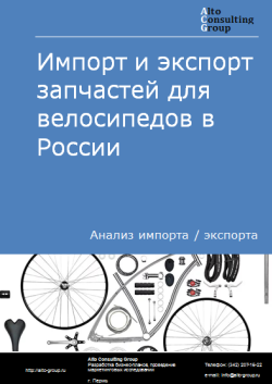 Импорт и экспорт запчастей для велосипедов в России в 2020-2024 гг.